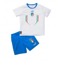 Camiseta Italia Segunda Equipación Replica 2022 para niños mangas cortas (+ Pantalones cortos)